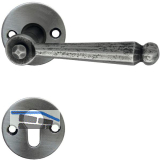 SCH�SSWENDER Dr�ckergarnitur SIEGFRIED - auf Rosette PZ, schwarz verzinkt