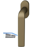 FSB Fenstergriff 34 1267 ovale Rosette, Aluminium mittelbronzefarbig