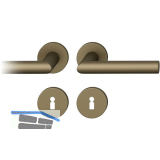 FSB Dr�ckergarnitur 12 1076 ASL auf Rosette BB, mittelbronzefarbig