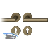 FSB Dr�ckergarnitur 12 1076 ASL auf Rosette PZ, mittelbronzefarbig