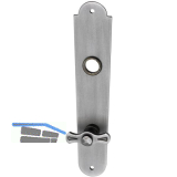 SCH�SSWENDER Langschild ELITE - WC 90, m. Absteller, 38 - 45, schwarz passiviert