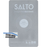 SALTO Mifare 1K Constructions-Card kontaktlos Kunststoff grau