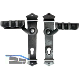 Sicherheits-Dr�ckergarnitur URBAN PZ92, schwarz passiviert lackiert