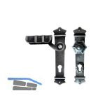 Sicherheits-Wechselgarnitur URBAN PZ88, links, schwarz passiviert lackiert