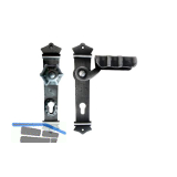 Sicherheits-Wechselgarnitur URBAN PZ92, rechts, schwarz passiviert lackiert