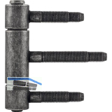 Steckband 3-teilig � 20mm,H�he 92mm,Stahl schwarz