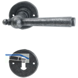 HALC� Dr�ckergarnitur FULP - auf Rosette BB, TS-50, schwarz passiviert