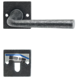 HALC� Dr�ckergarnitur S�LL - auf Rosette PZ, TS-50, schwarz passiviert