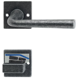 HALC� Dr�ckergarnitur S�LL - auf Rosette WC, TS-50, schwarz passiviert