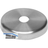 SCH�SSWENDER Abdeckrosetten zum Aufkleben f�r Handlauftr�ger starr, Edelstahl