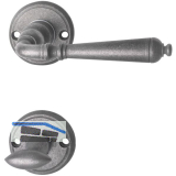 HALC� Dr�ckergarnitur GR�DEN - auf Rosette WC, 38 - 45, thermopatiniert