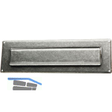 HALC� Briefeinwurf 285 x 85 mm, Eisen verzinkt schwarz passiviert
