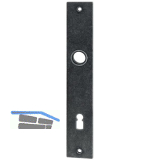 HALC� Langschild FULP, HALL, IMST & S�LL, BB 90, Eisen schwarz passiviert