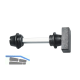 HALC� WC Sperrgarnitur HALL & S�LL - mit Not�ffner, schwarz passiviert