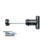 HALC� WC Sperrgarnitur FULP & IMST - mit Not�ffner, schwarz passiviert