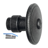 HALC� Knopfdr�ckerlochteil FULP & IMST - rund fix �60, schwarz passiviert