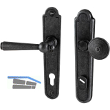 Sicherheits-Wechselgarnitur KALTENBACH PZ92, links, verzinkt schwarz passiviert