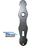 HALC� Langschild STUBAI - BB 90, verzinkt schwarz hell passiviert