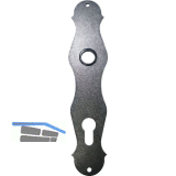 HALC� Langschild STUBAI - PZ 88, verzinkt schwarz hell passiviert