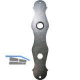 HALC� Langschild STUBAI - WC 90, verzinkt schwarz hell passiviert