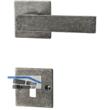 HALC� Dr�ckergarnitur LECH - auf Rosette BB, TS-50, 8/8,5/8, verzinkt schwarz