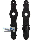 HALC� Langschild SILL - WC 90, Stahl schwarz lackiert