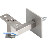 Handlauftr�ger mit Schraubbefestigung,Wandabstand 78 mm, Edelstahl
