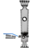 SCH�SSWENDER Langschild TYROL - WC 90, 38 - 45, schwarz passiviert