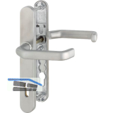 Dr�ckergarnitur LIVERPOOL - Schmalschild PZ, 77-82, Edelstahl matt