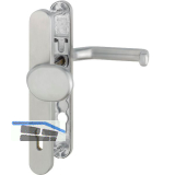 Wechselgarnitur LIVERPOOL - Schmalschild Knopf PZ, 77-82, matt