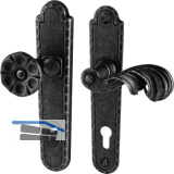 Sicherheits-Wechselgarnitur TUX PZ92, rechts, verzinkt schwarz passiviert