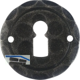 HALC� Schl�sselrosette SILL - BB, � 50 mm, verzinkt schwarz passiviert
