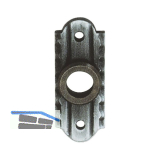 SCH�SSWENDER Dr�ckerrosette - 28 x 70 mm, Ansatz 18 mm, schwarz passiviert