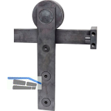 HALC� Schiebet�rbeschlagset Holz 35-45 mm Laufschiene L=2000 mm Schwarzstahl