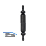 Aufsteck-Zierh�lsen, 16 mm, Schmiedeeisen verzinkt geschw�rzt