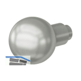 MARCHESI Knopfdr�ckerlochteil Kugelform, � 50 mm, Ansatz 16 mm, Edelstahl