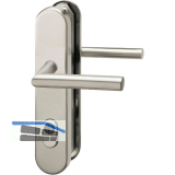 GRUNDMANN Sicherheits-Dr�ckergarnitur 2552 L-Form,KZS, 8,5 mm,RC2,Edelstahl matt