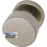 MARCHESI T�rknopf Flachform - auf Rosette �50, fest auf Rosette 50x11, Edelstahl