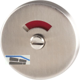 WC-Aussenrosette WG � 50 mm, m. Anschraubtr�ger "U", R/W Anzeige, Edelstahl