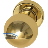 MARCHESI FH T�rknopf Kugelform - auf Rosette, � 50 mm fest, Messing poliert