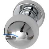 MARCHESI FH T�rknopf Kugelform - auf Rosette, � 50 mm fest, Messing verchromt