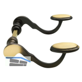 MARCHESI Dr�ckerpaar POSTHORN - Messing patiniert