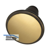 MARCHESI Knopfdr�ckerlochteil, � 55 mm, Messing patiniert