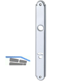 Langschild ALT - WIEN, WC 90, f�r Not�ffner, Messing verchromt