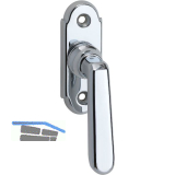 GRUNDMANN Fenstergriff ALT-WIEN 904 - sichtbar geschraubt, 7x35, verchromt