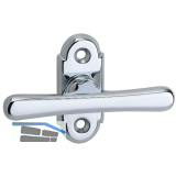 GRUNDMANN Fenstergriff ALT-WIEN 926 - sichtbar geschraubt, 7x35, verchromt