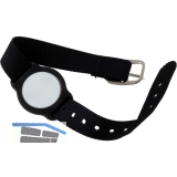IDENTA RFID-G�stearmband LOXX w MIFARE Ultralight C wasserdicht Nylon schwarz