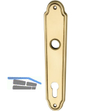 MARCHESI Langschild K�LN/L�FFELFORM - PZ 88, Messing poliert