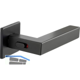 MARCHESI Dr�ckerpaar SQUARE Smart Look, T�rst�rke 38-45 mm, Edelstahl schwarz