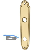 MARCHESI Langschild K�LN - WC 90, Messing poliert